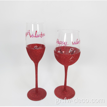Προσαρμοσμένο έγχρωμο κόκκινο κρασί γυαλί γυαλί